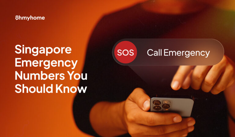 A person calling one of the Singapore emergency numbers