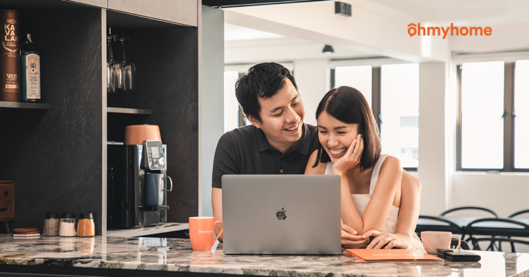 Couple researching on how to buy HDB Resale Flat Without an Agent