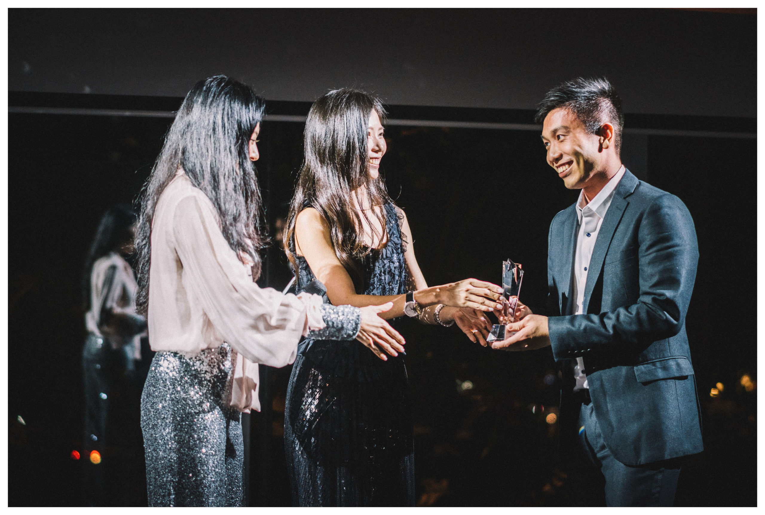 Beh receiving his award as the most innovative