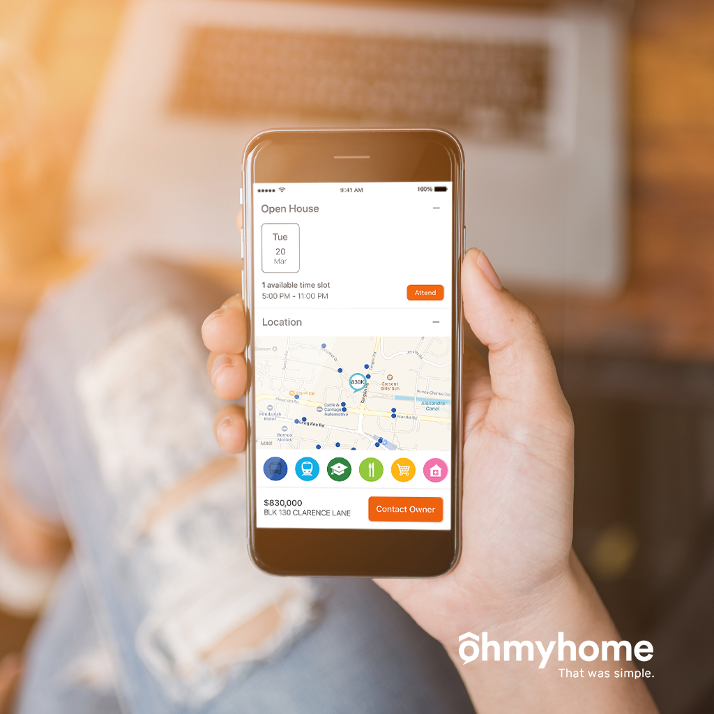 Ohmyhome Singapore's No. 1 DIY Property Transaction App Open House Feature