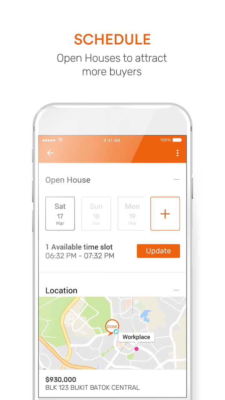 Ohmyhome App Open House Feature