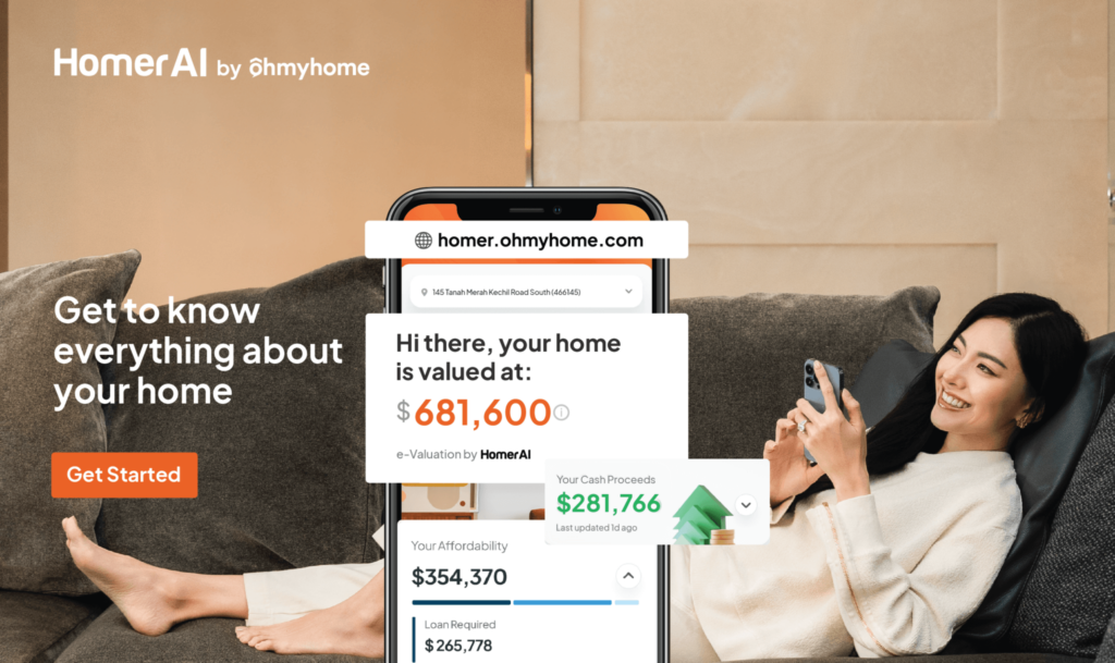 Ohmyhome Co-founder Race Wong using Homer AI at home