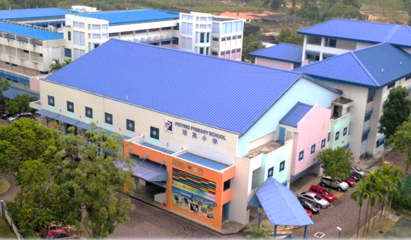 Aerial view of Peiying Primary School, next to June 2024 BTO project in Yishun/Khatib