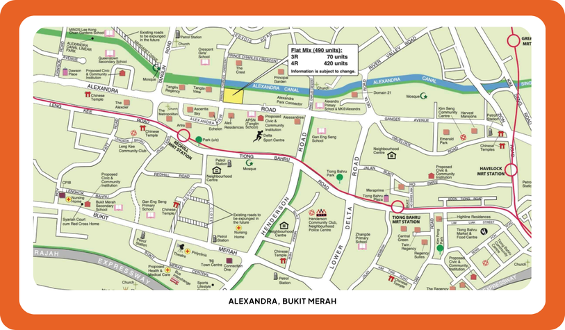 July 2025 BTO Launch Site Map for Bukit Merah