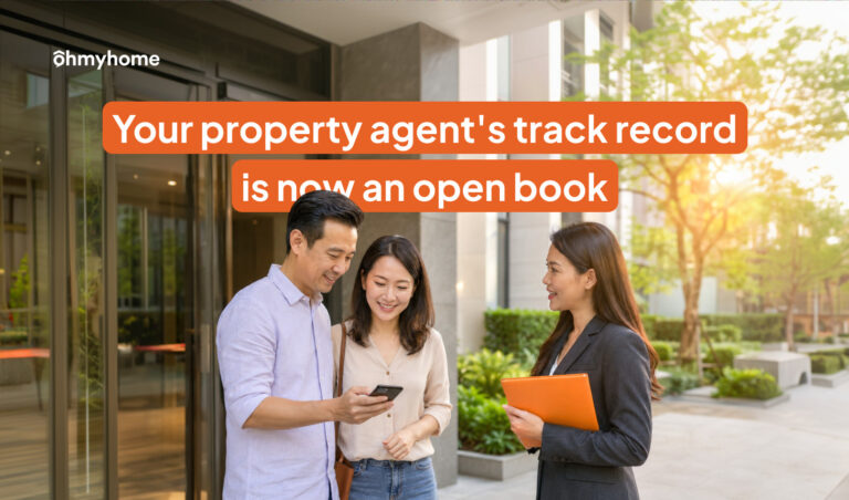 Ohmyhome property agent engaging with client